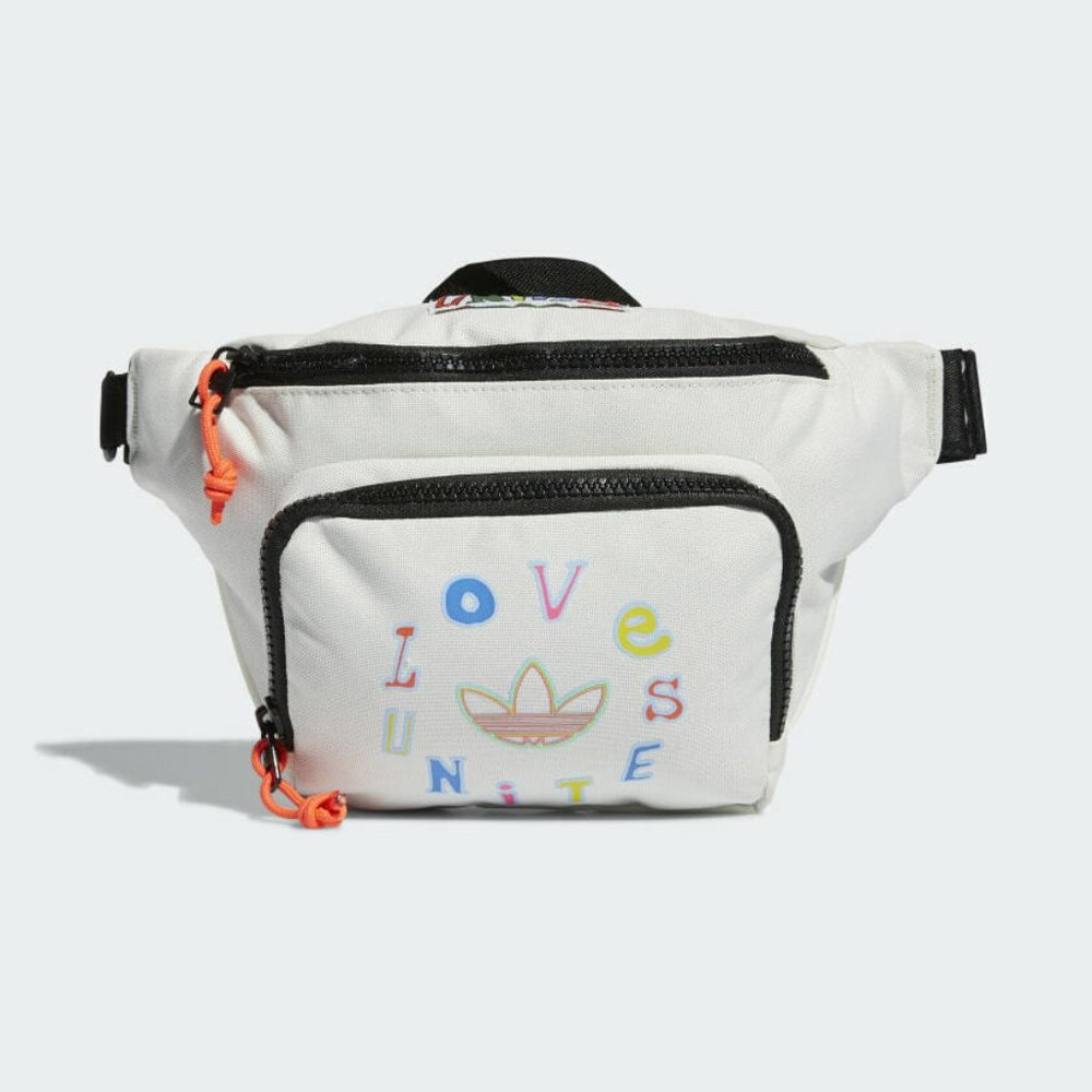 Adidas Pride Love United Waist Pack Fanny Pack Light Grey EY2767 NWT